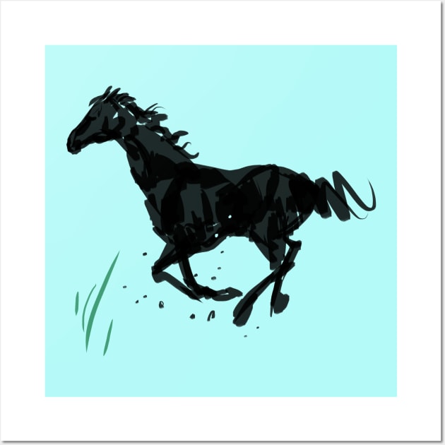 Horse Wall Art by Tapan